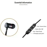 Bluetooth Wireless Earphone with IPX5 Sweat Resistant, Black-thumb2