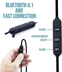 Bluetooth Wireless Earphone with IPX5 Sweat Resistant, Black-thumb1