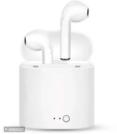 Stylish White In-ear Bluetooth Wireless Headphones With Microphone-thumb0