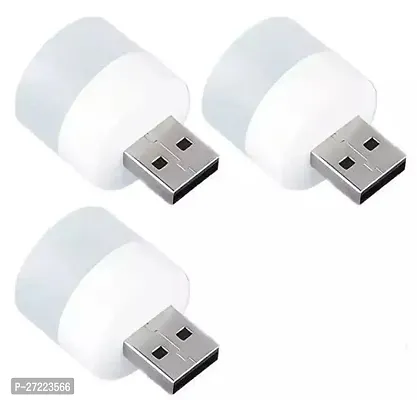 Usb Mini Led Night Light Cool White Usb-Pack Of 3 Led Lightnbsp;-thumb0