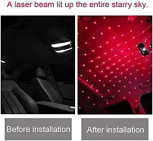 Usb Roof Star Projector Lights With 3 Modes Usb Portable Adjustable Flexible Interior Car Night Lamp Decor With Romantic Galaxy Atmosphere Fit Car Ceiling Bedroom Party Plug Play Red-thumb1