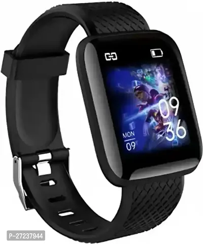 ID 116 New SMART WATCH 2023 latest version  Full Touch Screen Bluetooth Smartwatch with Body Temperature, Heart Rate  Oxygen Monitor Compatible with All 3G/4G/5G Android  iOS--thumb0