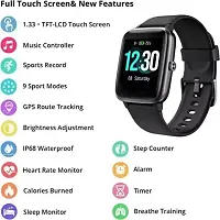 ID 116 New SMART WATCH 2023 latest version  Full Touch Screen Bluetooth Smartwatch with Body Temperature, Heart Rate  Oxygen Monitor Compatible with All 3G/4G/5G Android  iOS--thumb1