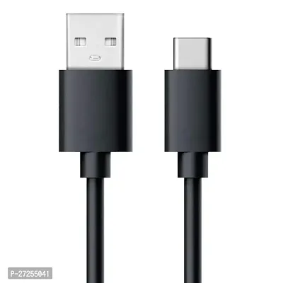 5W to 20W Type-C USB Cable for Realme 10 USB Cable Original Like | Charger Cable | Rapid Quick Dash Fast Charging Cable | Data Sync Cable | Type C to USB-A Cable (4 Amp, 1 Meter/3.2 Feet, TC8, Black)-thumb0