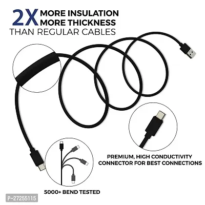 5W to 20W Type-C USB Cable for Realme V21 / V 21 USB Cable Original Like | Charger Cable | Rapid Quick Dash Fast Charging Cable | Data Sync Cable | Type C to USB-A Cable (4 Amp, 1 Meter/3.2 Feet, TC8,-thumb2
