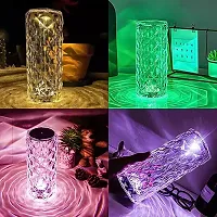 Azkiya Crystal Lamp,16 Color Changing Rose Crystal Diamond Table Lamp, (Pack of 1)-thumb1