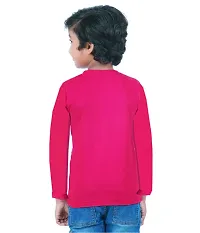 DELEDA Boys & Girls Printed Cotton Jersey Full Sleeve T Shirt (5-6 Years, RED)-thumb1