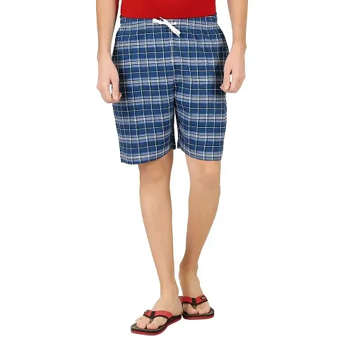 CHECKERSBAY Men's Shorts (S-PR-00) (Dark Checked, X-Large)