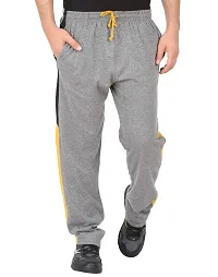 CHECKERSBAY Men's Cotton Track Pant (TP-BB) (Charcoal Melange, Small)-thumb1