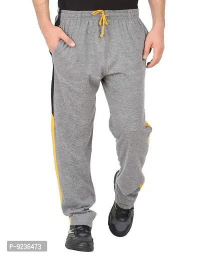 CHECKERSBAY Men's Cotton Track Pant (TP-BB) (Charcoal Melange, Small)-thumb2