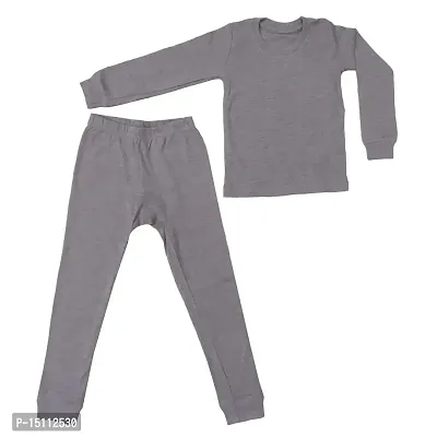 checkersbay Insider Kids Thermal/Winter Wear/Warmer for Girls and Boys, 1 Upper and 1 Lower-thumb0