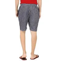 CHECKERSBAY Men's Cotton Printed Shorts (S-PR-00) (Brown Checked, Small)-thumb2