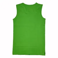 CHECKERSBAY Boys Printed Cotton Jersey Sleeveless T Shirt (10-11 Years, Green)-thumb1