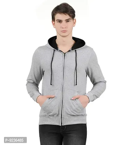 checkersbay Hooded Solid Men Sweatshirt (MSW-00)-thumb0