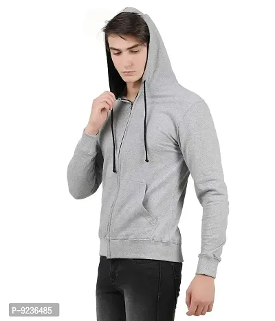 checkersbay Hooded Solid Men Sweatshirt (MSW-00)-thumb2