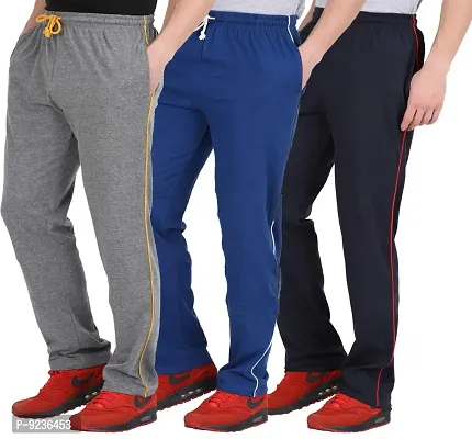 CHECKERSBAY Men's Regular Fit Cotton Track Pants-thumb0