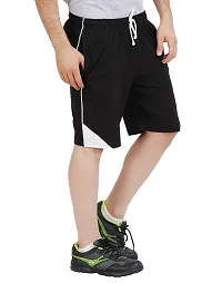 CHECKERSBAY Men's Cotton Shorts(S CC) (Black, Medium)-thumb1