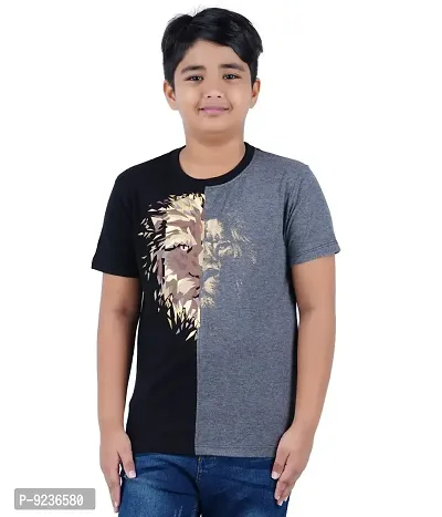 CHECKERSBAY Boys Cotton Printed T-Shirt