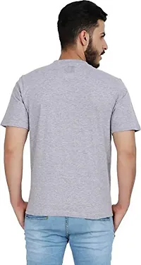 CHECKERSBAY Men's Cotton V-Neck T-Shirt (TS-VV-GR)-thumb2