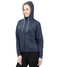checkersbay Hooded Solid Women Sweatshirt (LSW-AA)-thumb1