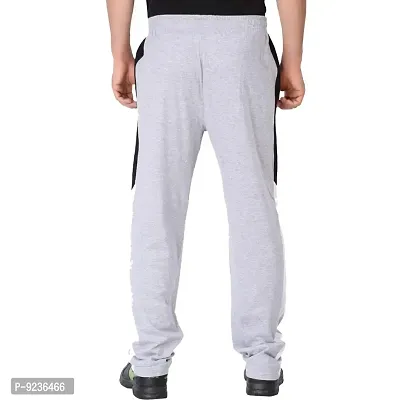 CHECKERSBAY Men's Cotton Track Pant (TP-BB) (Grey Melange-thumb3