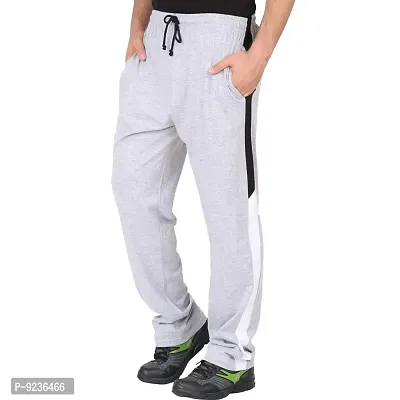 CHECKERSBAY Men's Cotton Track Pant (TP-BB) (Grey Melange-thumb2