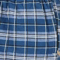 CHECKERSBAY Men's Cotton Printed Shorts (S-PR-00) (Dark Blue Checked, X-Large)-thumb3
