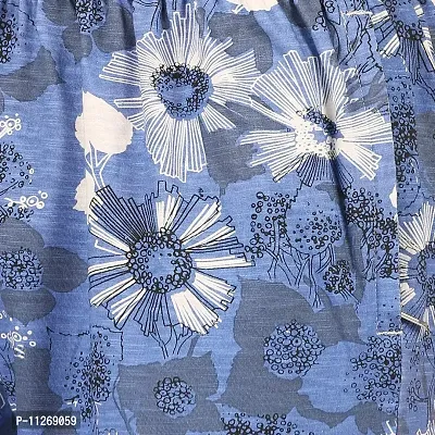 CHECKERSBAY Men's Cotton Printed Shorts (S-PR-00) (Light Blue Flower Print, Medium)-thumb4