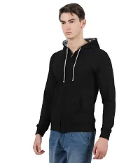 checkersbay Hooded Solid Men Sweatshirt (MSW-00)-thumb1