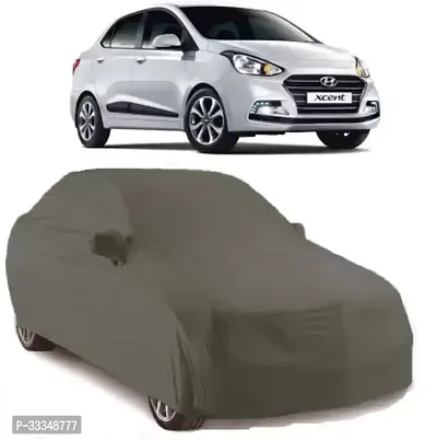 Grey Car Body Cover for Honda Xcent (triple Stitched,mirror Pocket,uv Resistant,dustproof)