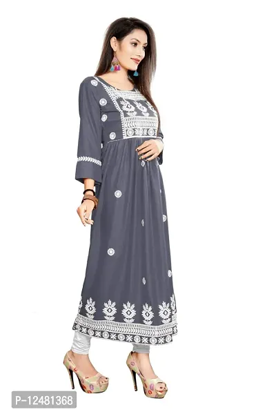 Nice Look Jinu Fashion Kurti (Large, Grey)-thumb4