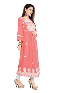 Nice Look Jinu Fashion Kurti (Large, Peach)-thumb1