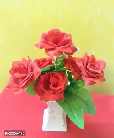 Artificial Flowers for Home Decoration Flower Bunch for Vase Office Decor Without VASE-thumb0
