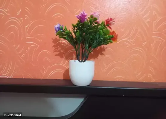 Artificial Flowers for Home Decoration Flower Bunch for Vase Office Decor Without VASE-thumb0