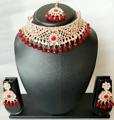 Bridal Wear Alloy Beads Jewellery Set