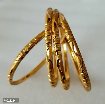 Trendy Beautiful Gold Plated Bangles.