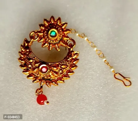 Trendy Designer Gold Plated Mangtika.-thumb0