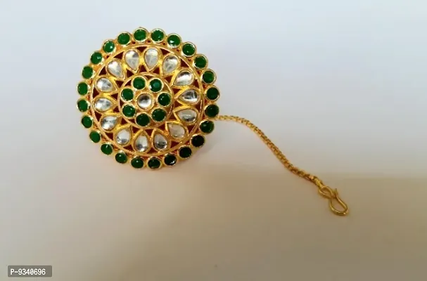 Trendy Designer Gold Plated Mangtika.-thumb0