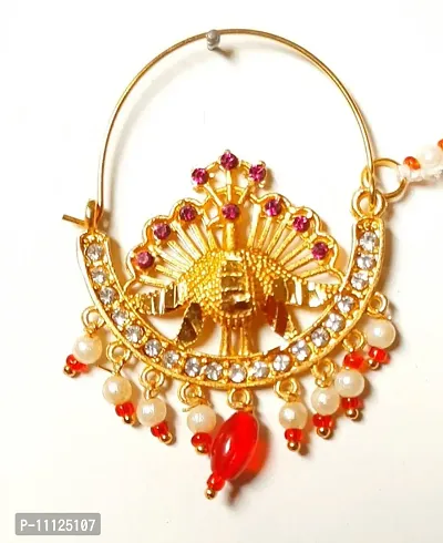 Trendy Designer Gold Plated Rajputi Nath.-thumb2
