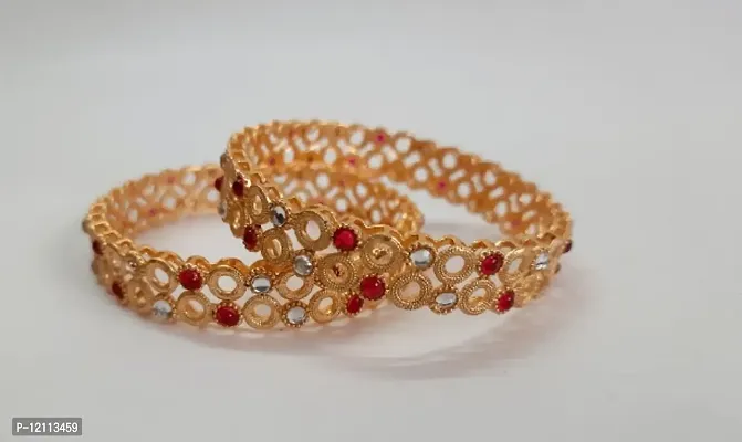 Trendy Beautiful Gold Plated Bangles.