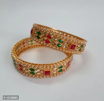 Trendy Beautiful Gold Plated Bangles.