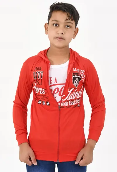 Boys Inner Jacket Type Tshirt