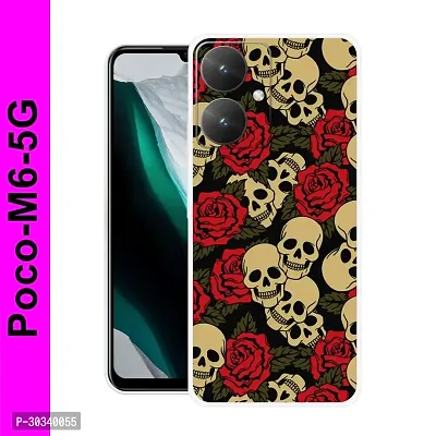 Poco M6 5G/MZB0G4CIN Skull, khopdi, brown skull Mobile Back Cover-thumb0