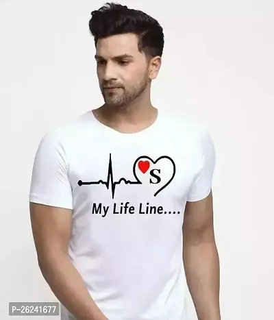 Reliable White Cotton Printed Round Neck Tees For Men