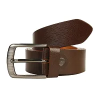 Leather Formal And Casual Belt For Men Brown-thumb1