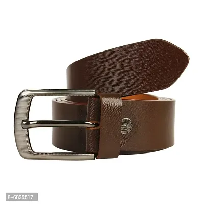Leather Formal And Casual Belt For Men Brown-thumb2