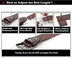 Leather Formal And Casual Belt For Men Brown-thumb3