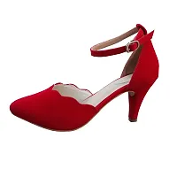 Super Suede Red  Heels KE108-thumb2