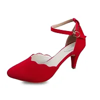 Super Suede Red  Heels KE108-thumb3