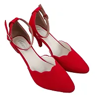 Super Suede Red  Heels KE108-thumb4